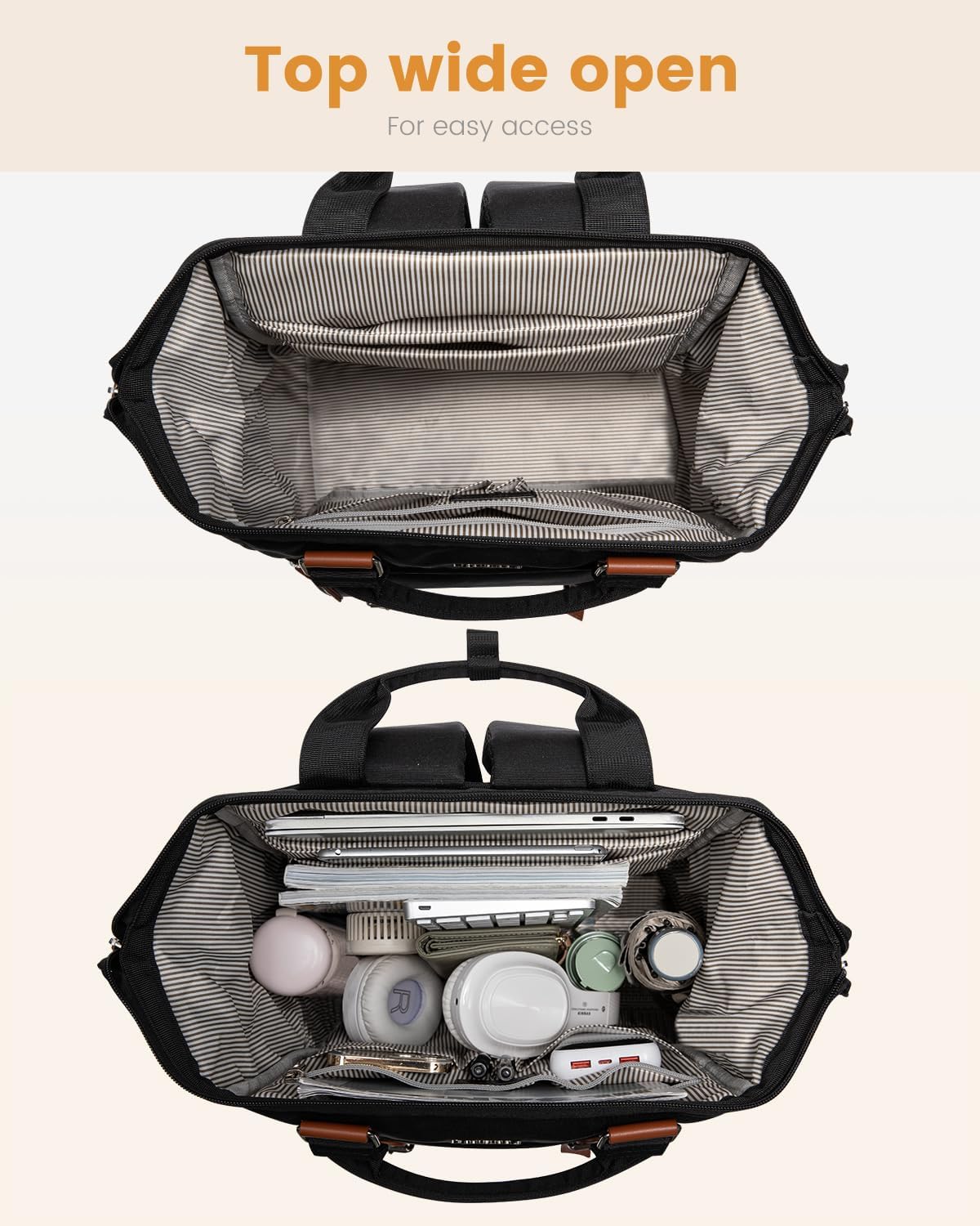 Backpack Backpack Pack, Backpack, 15.6 Inch LOVEVOOK Laptop for Women, Teacher Nurse Work Laptop Bag, Waterproof Travel
