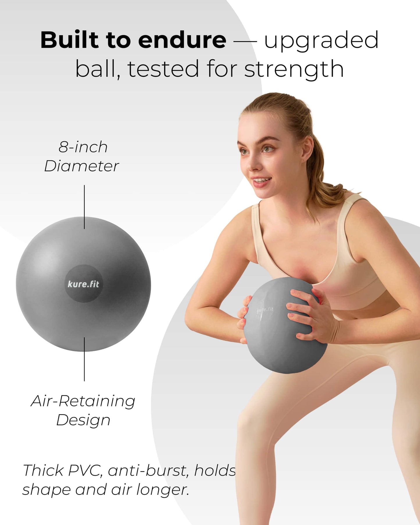 kure.fit Pilates Kit for Women – Home Pilates Equipment Set with Ring, Ball & Resistance Bands | Pilates Starter Kit with Accessories in Gift Box