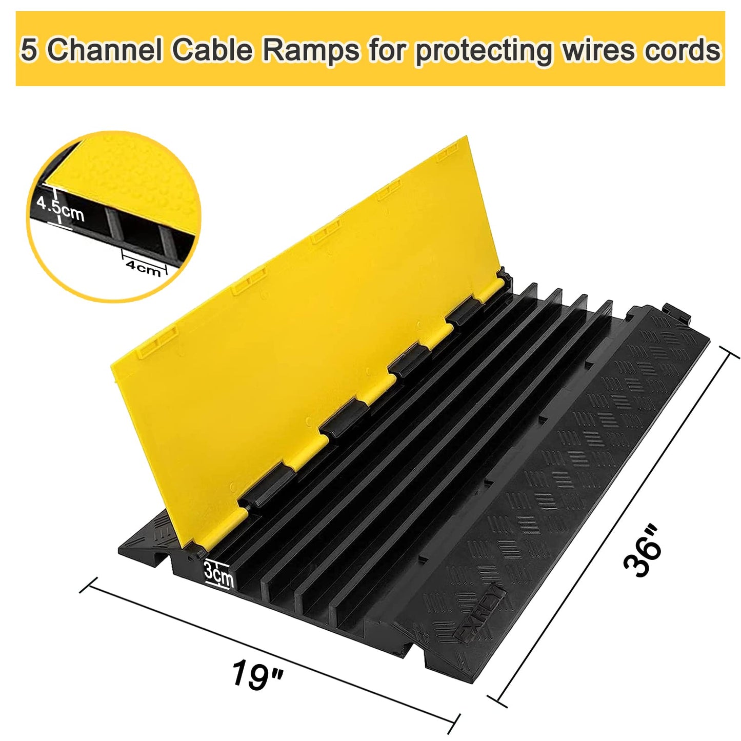 CXRCY Cable Ramp 5 Channel 3 Pack