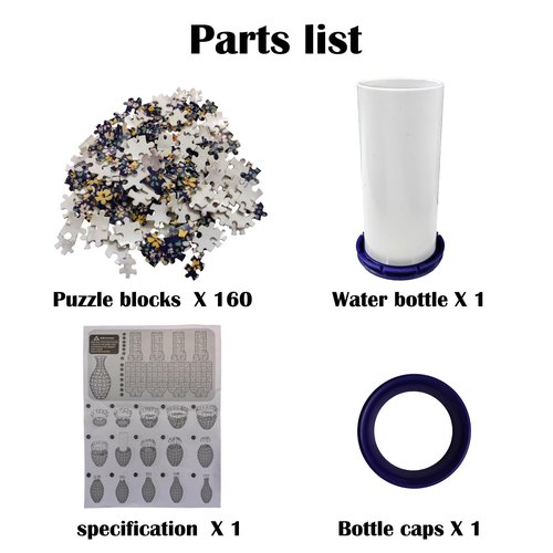 3D Puzzle Vase Unique Flower Vase for Adults Made by 160 Curved Plastic Puzzle Pieces, Vases for Flower Home and Office Decor