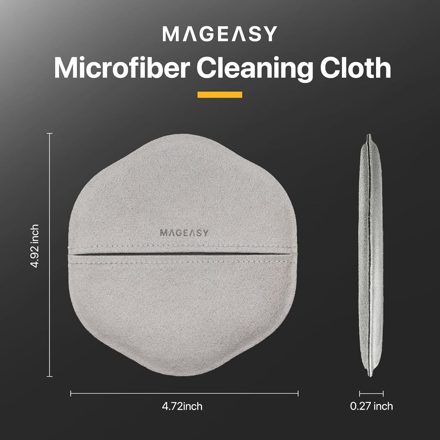 MAGEASY Microfiber Cleaning Cloth for Electronics, iPhone iPad MacBook, Car Screen Cleaner, Keyboards, Eye Glasses