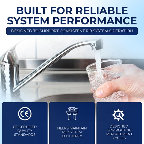 IPW Industries Inc. - Hydrotech 41400008-09 Reverse Osmosis Water Filter Replacement Set & 33001033-50 GPD Membrane RO Cartridge for Home Improvement; Compatible to Aqua FLo 1240