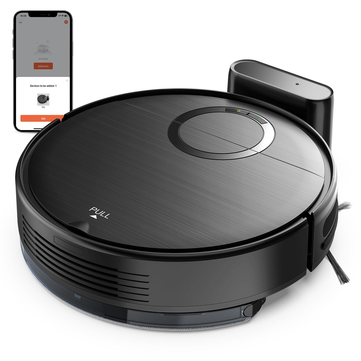 Robot Vacuum, 2 in 1 Robot Vacuum and Mop Combo for Pet Owners: Strong Suction, Anti-Tangle Brushless Inlet, Picks Up Dog & Cat Hair, Wet Mopping Removes Paw Prints, Auto-Recharge with Schedule