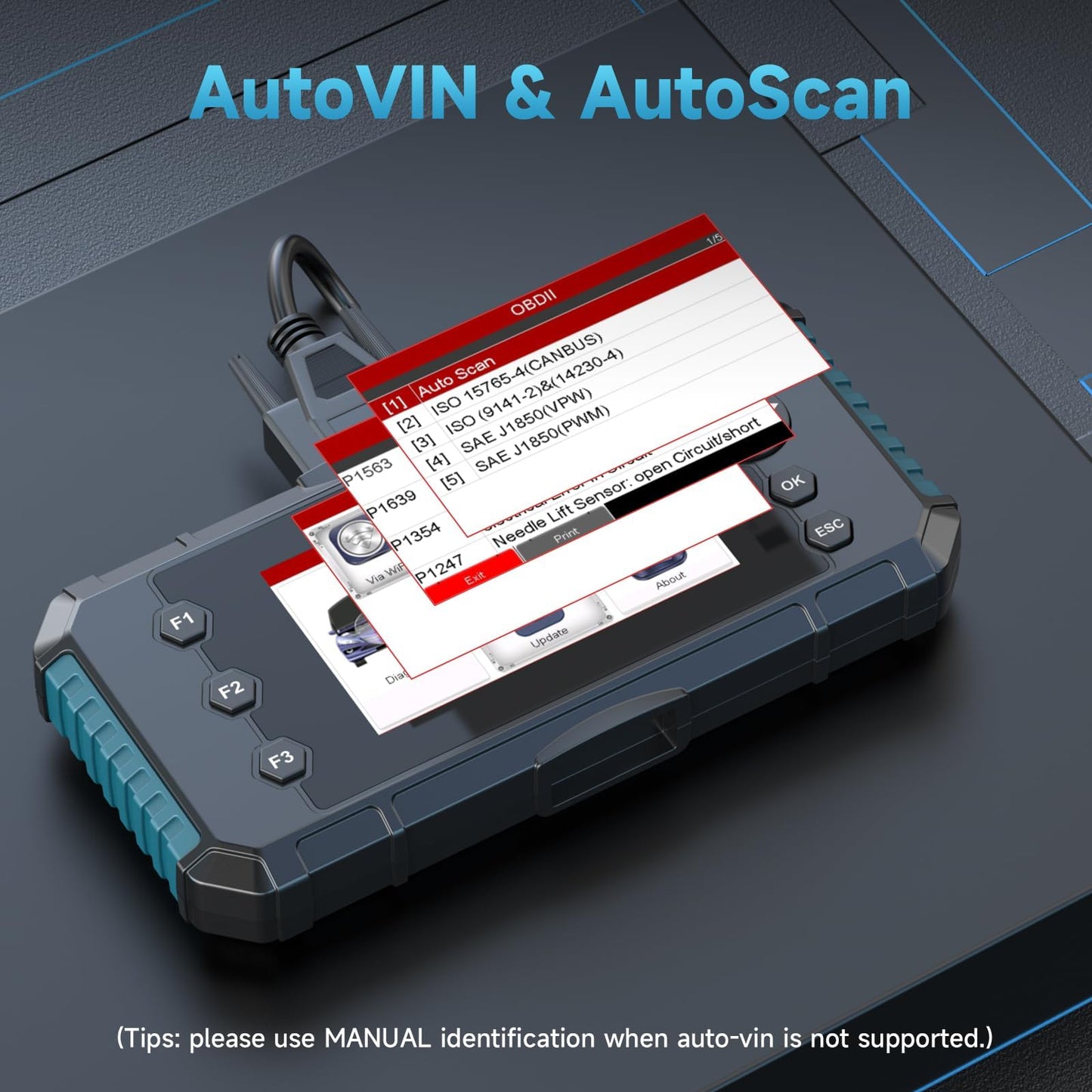 2026 BOSSCOMM IFIX430 OBD2 Scanner Diagnostic Tool, ABS/SRS Airbag/Transmission/Engine, Scan Tool & Car Code Reader for Cars and Trucks, Code Scanner with Live Data, Lifetime WiFi Update, EN/ES Ver