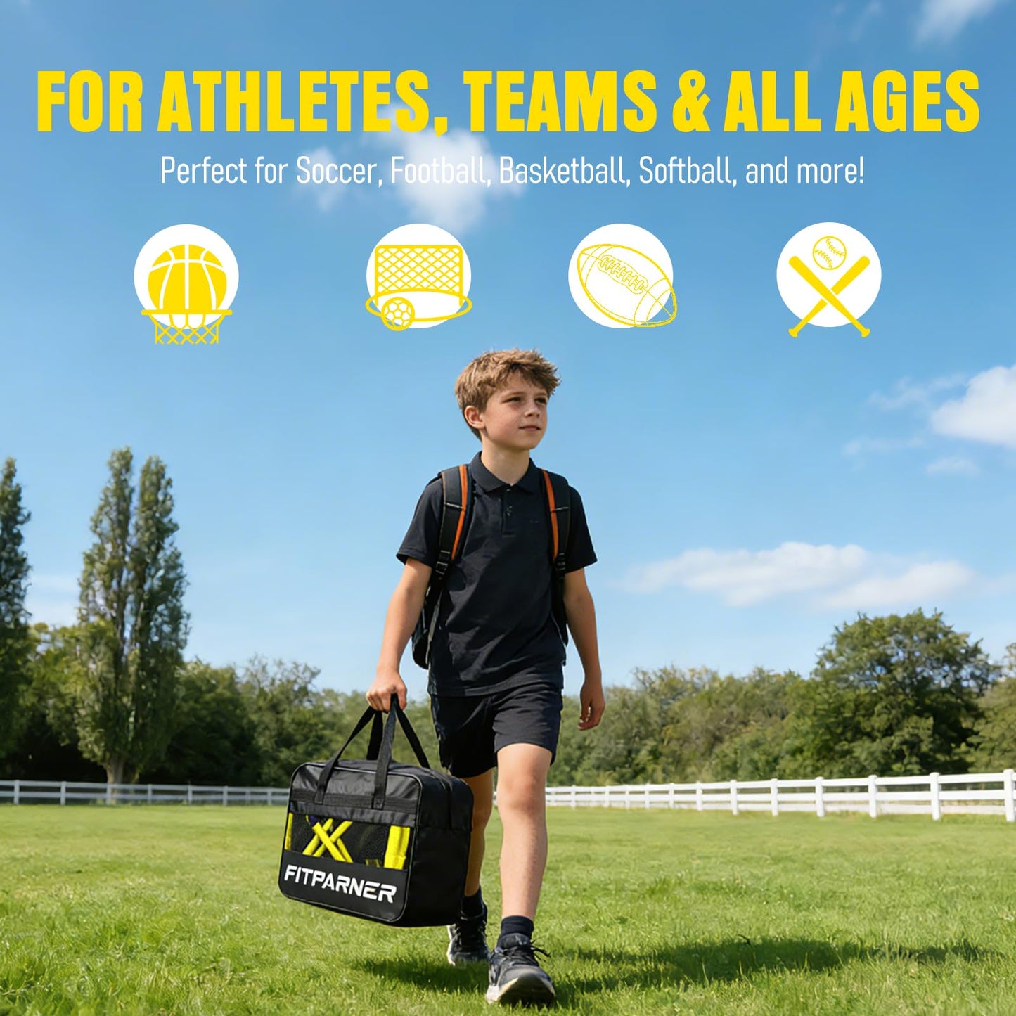 Agility Ladder,Soccer Training Equipment Set-20ft Speed Ladder,12 Soccer Cones,4 Hurdles,Jump Rope,Running Parachute,Basketball Football Agility Training Equipment for Kids, Youth, Adults (Yellow)