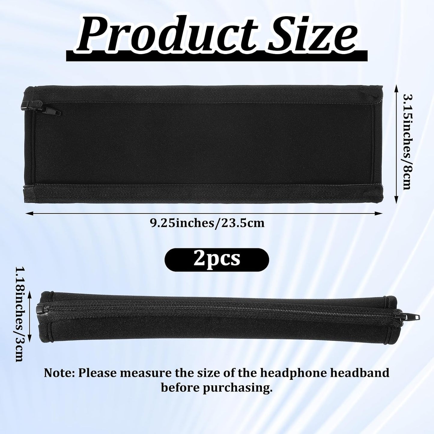 Xinjoduz 2 Headset 1.18"/3cm) Xindojuz PCS Headphone Headband Cover, Silicone Soft Headphones Replacement, Dustproof