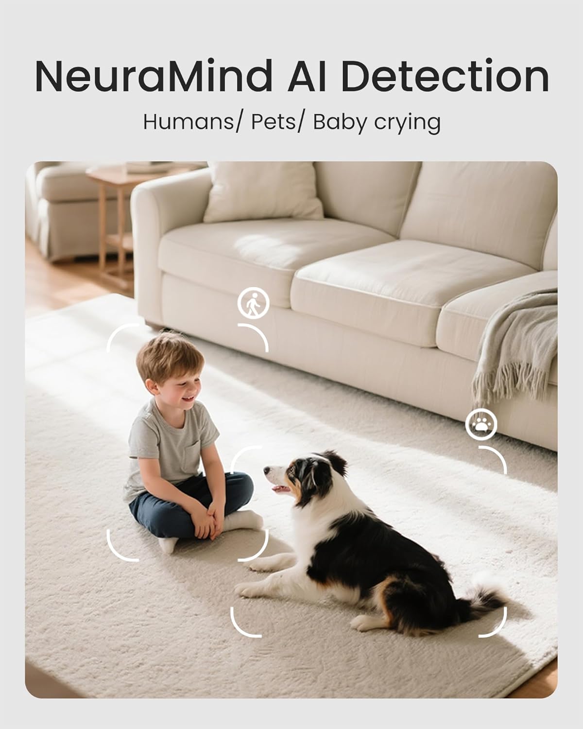 youkey 2.5K 360 5G/2.4G 6, Indoor Camera, No Monthly Fees, Pan-Tilt, Dog/Pet Camera for Home Security with Phone App
