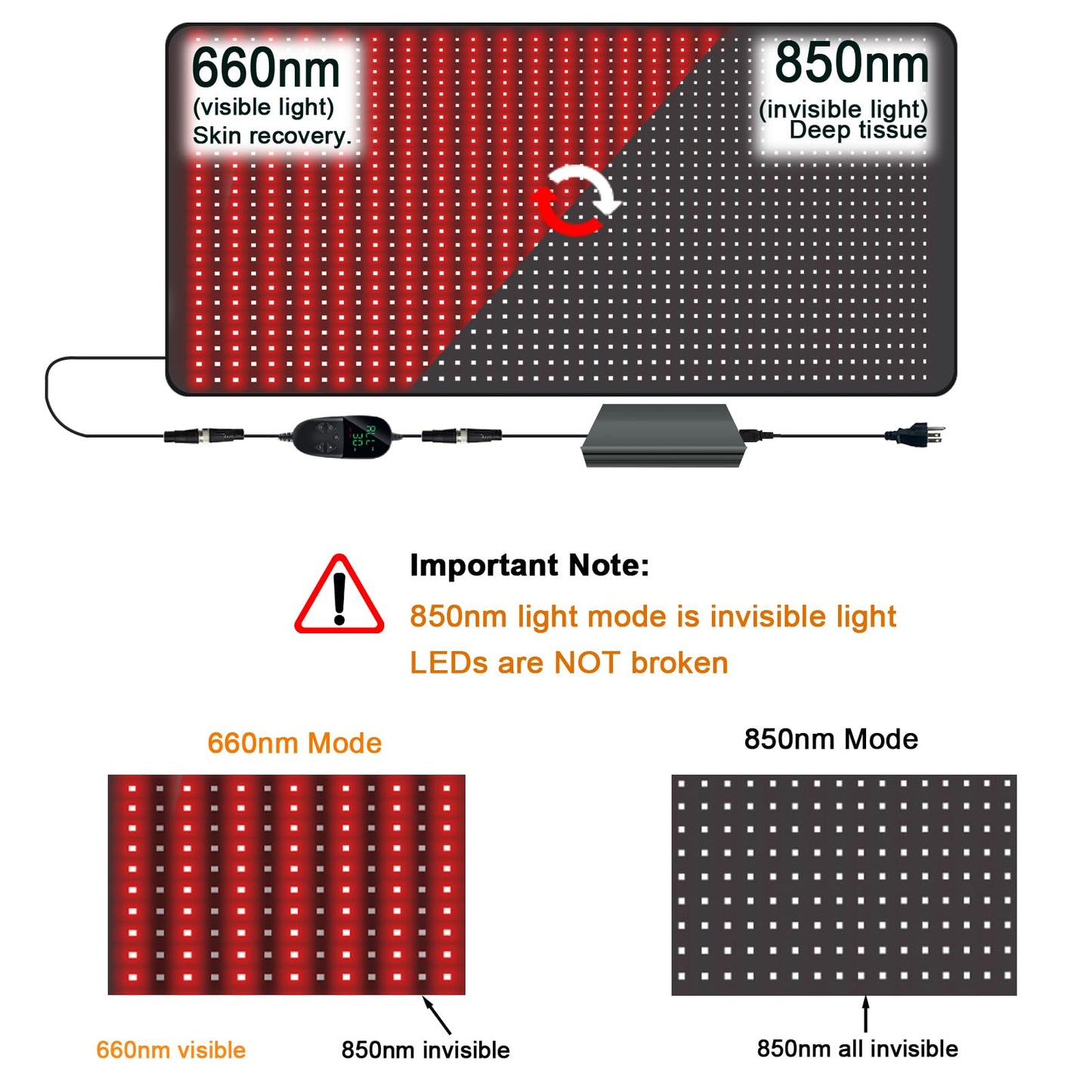 Full Body Red Light Therapy Mat - 71"x35" Bed Size Infrared Red Light Mat, 1350pcs LEDs 3 Wavelengths 4 Modes 5 Levels, Ideal Relaxation, Father's Day Gift for Spring Wellness, Muscle & Skin Care