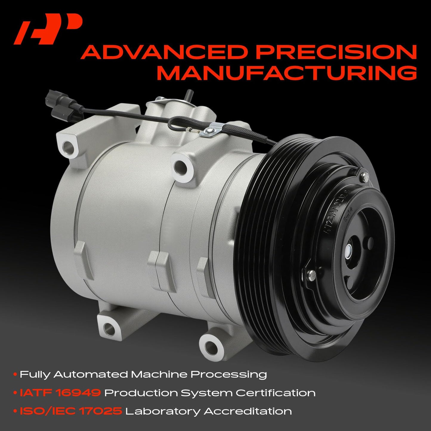 A-Premium Air Conditioner AC Compressor with A/C Clutch Compatible with Acura TL 2009-2014, TSX 2010-2014, RDX 2013-2015 & Honda Accord 3.5L 2008-2012, Accord 2.0L 2014, Crosstour 3.5L 2012