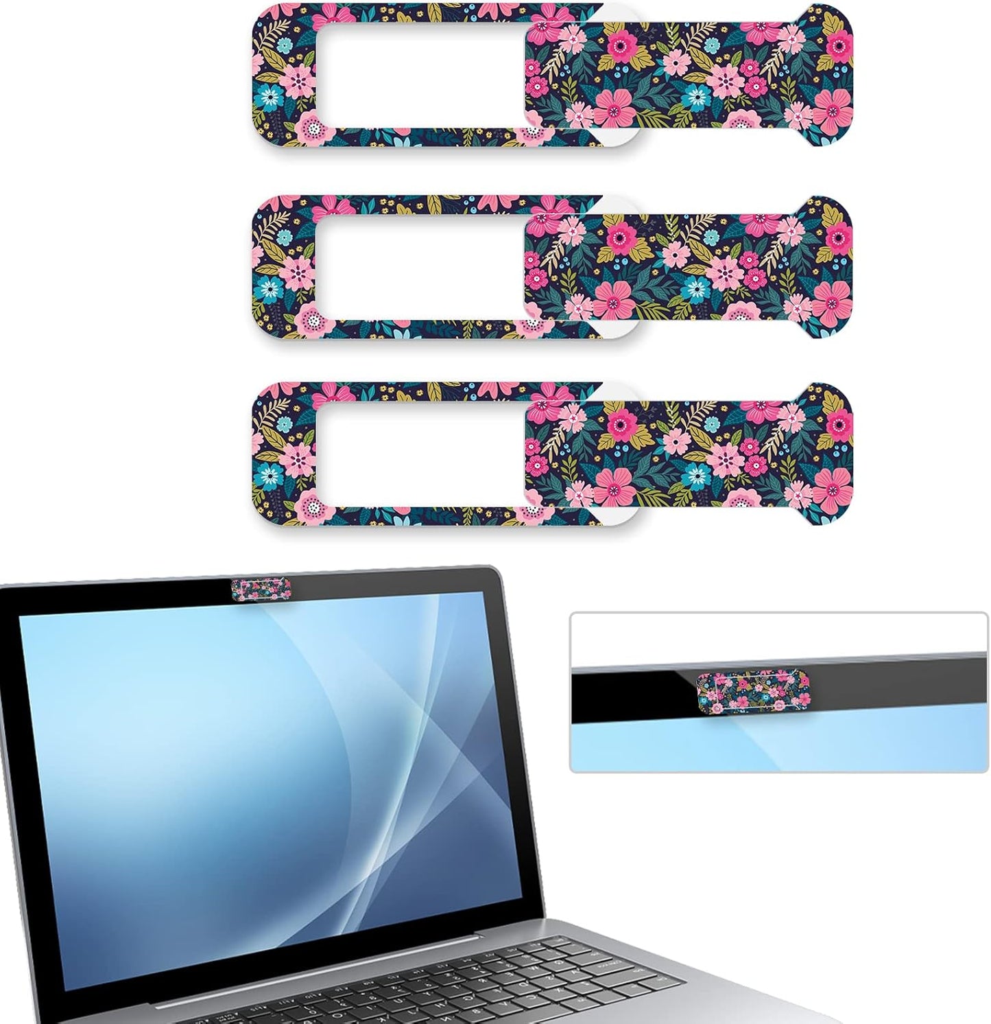 ZYAOTWQZ 3 1) Webcam Cover, Pieces, Laptop Camera Cover, Privacy Shielding Capacity is Twice as Big as The Traditional