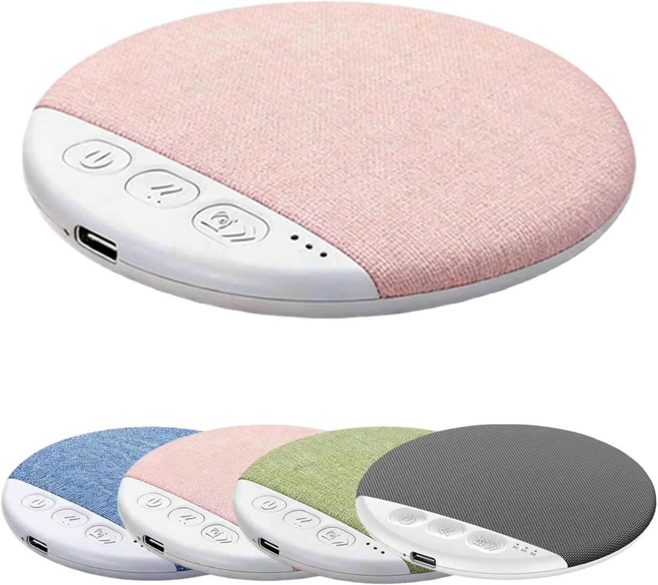 Generic 5.4 30/60 Bluetooth Pillow Speaker, Mini Portable Under Pillow Speaker with White Noise Timer, Ultra Slim