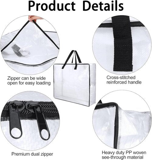 4 Pack Wreath Storage Bag - 26 Inch Reinforced Wreath Container with Smooth Zippers | Foldable for Christmas & Seasonal Decor