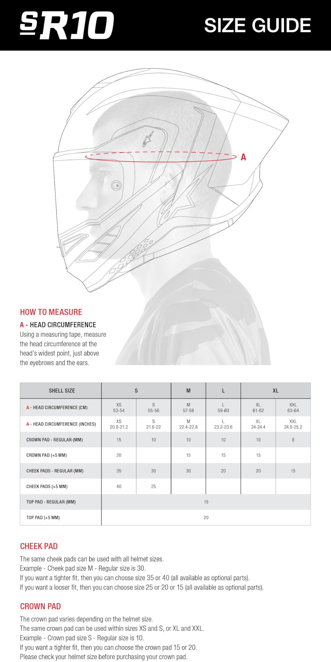 Alpinestars Supertech R10 Element Helmet, Carbon Fiber, Aerodynamic Full-Face Design, Ventilation & Safety, DOT & ECE Certified for Street & Track Riders, Black/Carbon Silver/Black Glossy, S