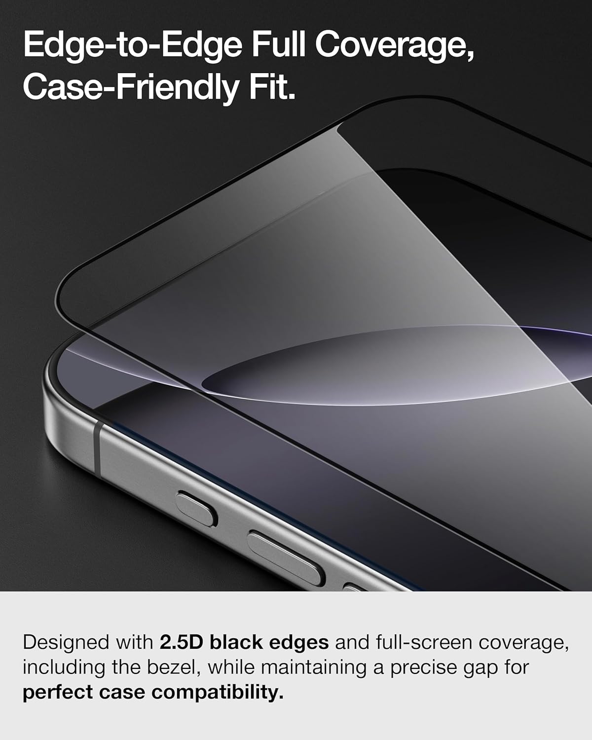 17 [3X 9H [2 Pack] UARMOR Screen Protector for [iPhone Pro] Red Light Converter, Anti-Blue Light, Impact Resistance]