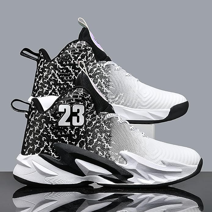 Boys Basketball Shoes Breathable Indoor Athletic Shoes Youth Outdoor Fashion Sneakers Comfortable Basketball Shoes for Girls