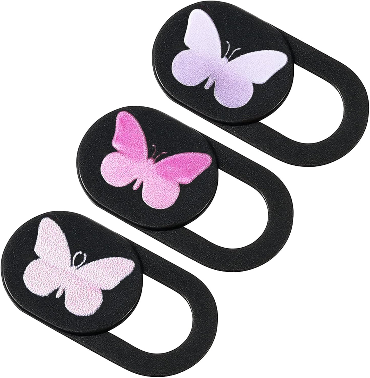 Qulkws 3 Pcs Webcam Cover Slide Butterfly Design Ultra-Thin Laptop Camera Cover Slide Web Cam Privacy Blocker
