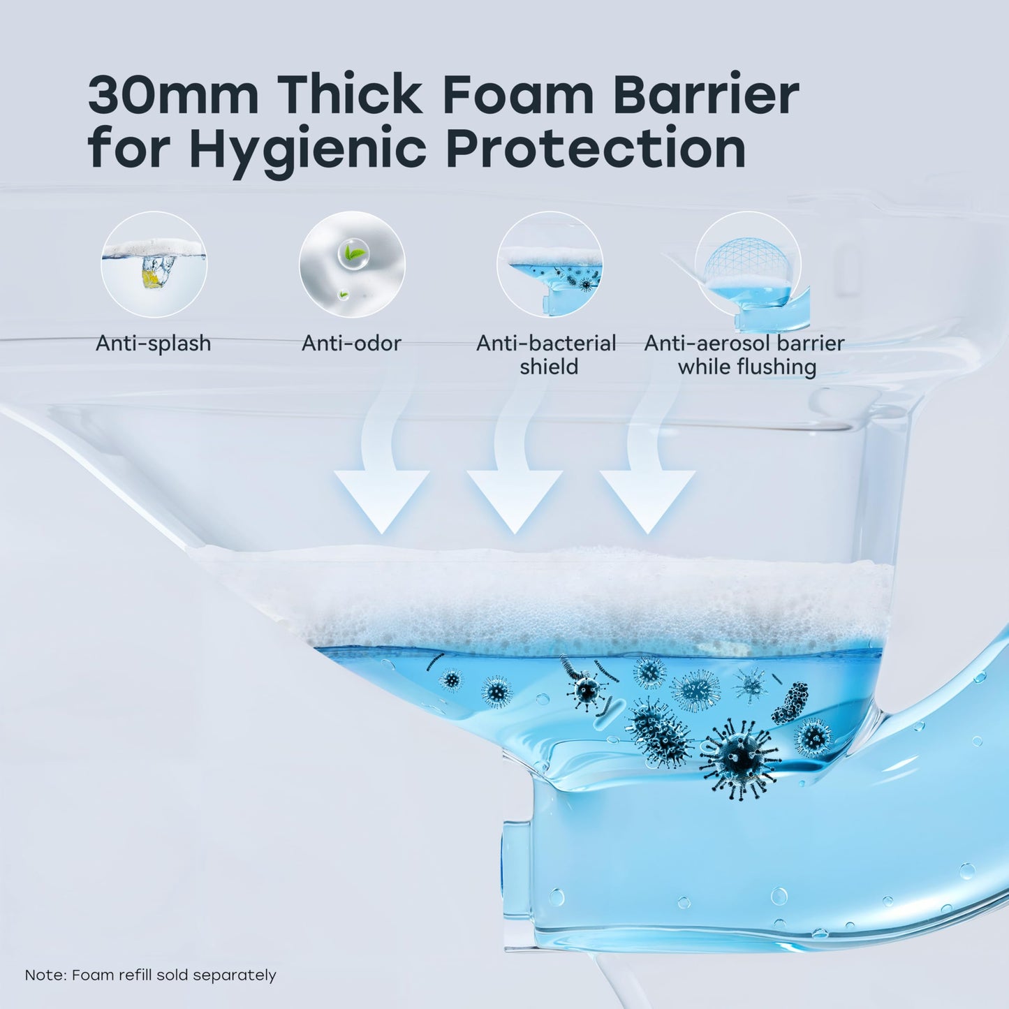 HOROW Artistic Bidet Toilet, Smart Toilet with ADA Chair Height, MAP 1000g Powerful Flush, Auto Open/Close Lid, Instant Warm Water, Elongated Heated Seat, Deodorization