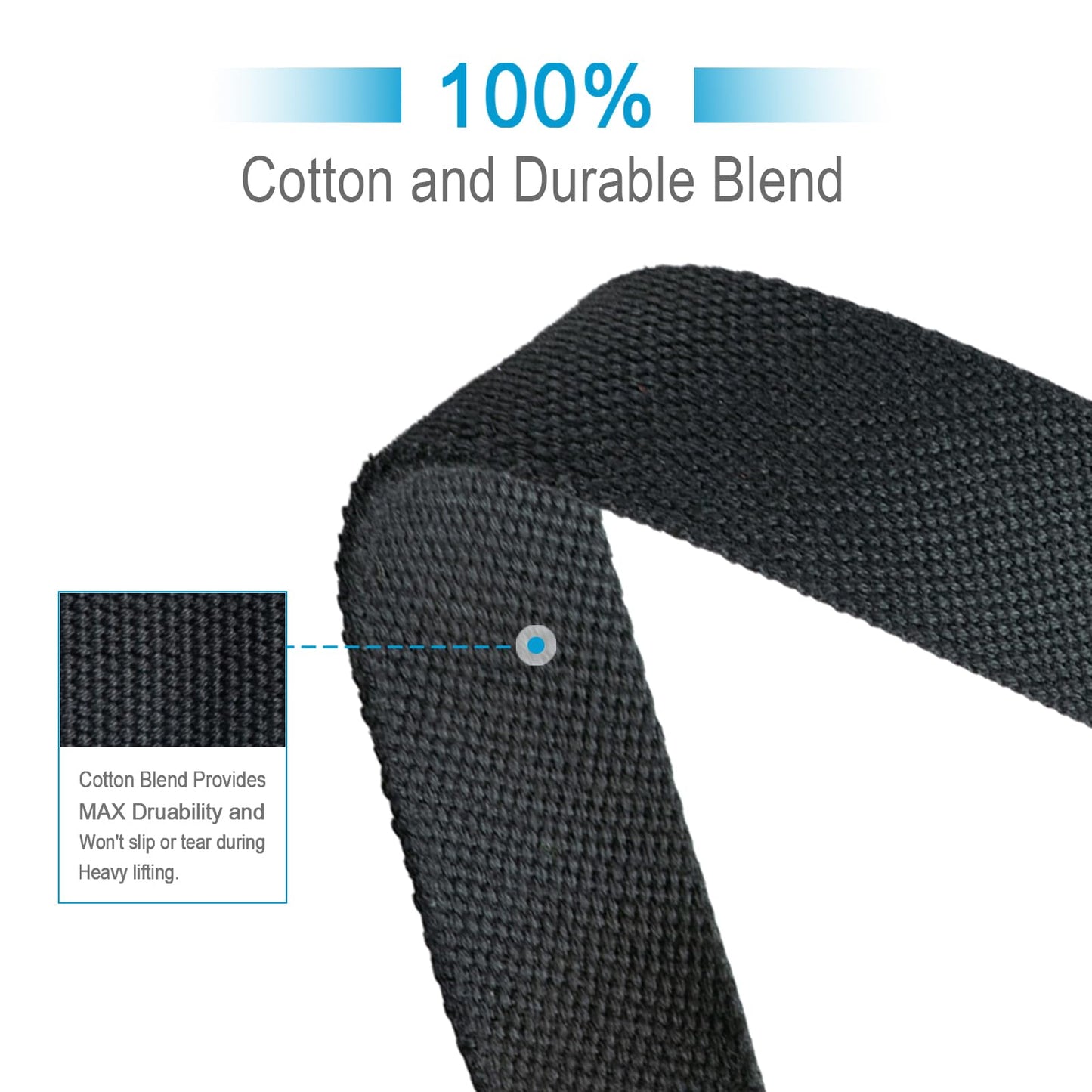 GSFOVOP Lifting Wrist Straps for Weightlifting, Deadlifts, Strength Training, Gym Workout, Soft Cotton Wrist Wraps with Neoprene-Padded Support, Premium Strap for Men & Women
