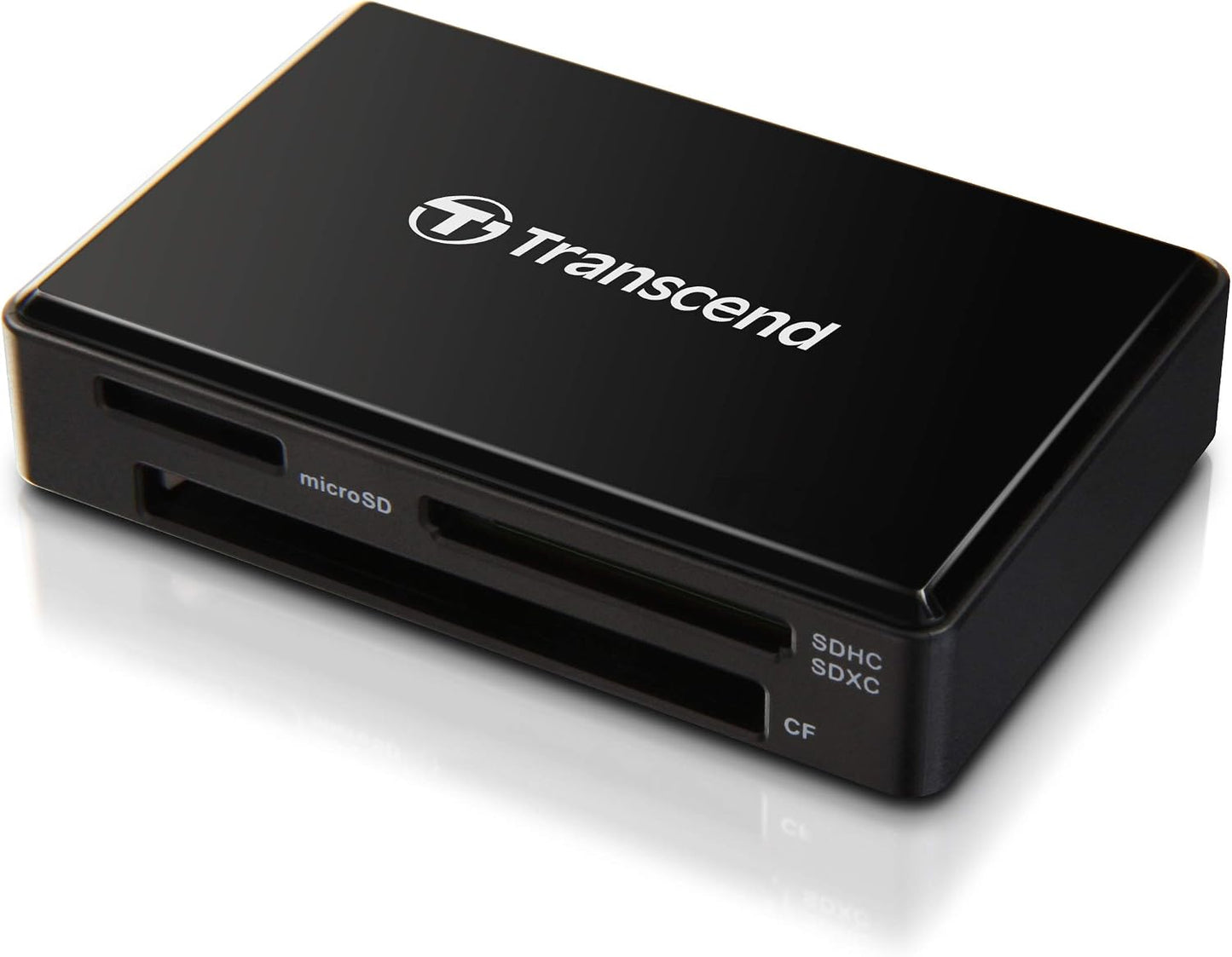 Transcend All-in-1 TS-RDF8K2 Multi Card Reader, Black, SDHC / SDXC / microSDHC / SDXC / CF UDMA, Black