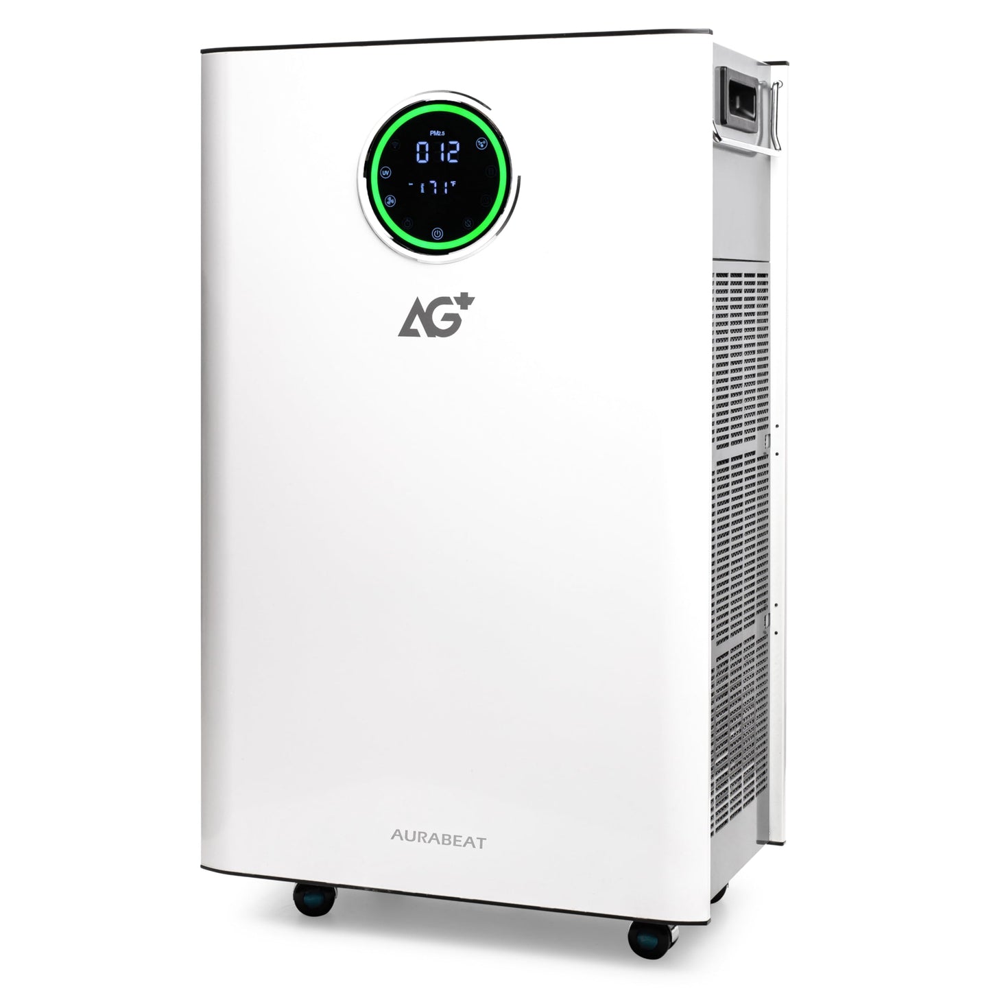Large Capacity Air Purifier PA100i-W with Aurabeat AG+ Technology Clean Air Filter for Office, Warehouse, Commercial Space up to 3875 square feet, Reduces Odor from Smoke and Pets, Includes Filters