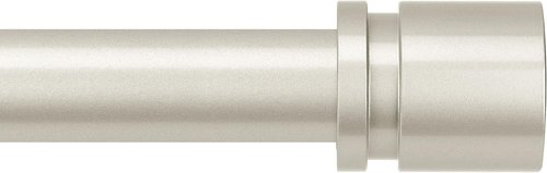 Byondeth Adjustable Curtain Rods for Windows - 16 to 144 Inches, 1 Inch Diameter, Brushed Nickel Finish