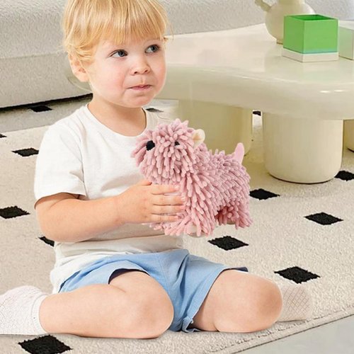 Chenille Hand Towel, Soft Absorbent Chenille Ball Towel, Microfiber Towels for Bathroom (F)