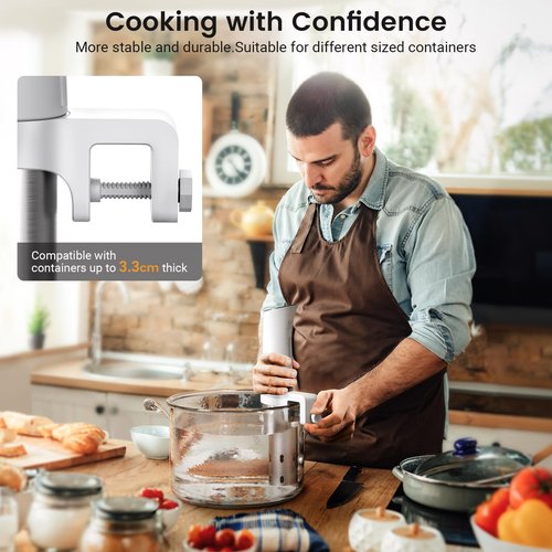 BLITZHOME Sous Vide Machine, WiFi APP Included, 1100W Sous Vide Cooker with Accurate Temperature & Timer, Stainless Ultra Quiet Precision Immersion Circulator Device, Kitchen Gadgets with Recipes