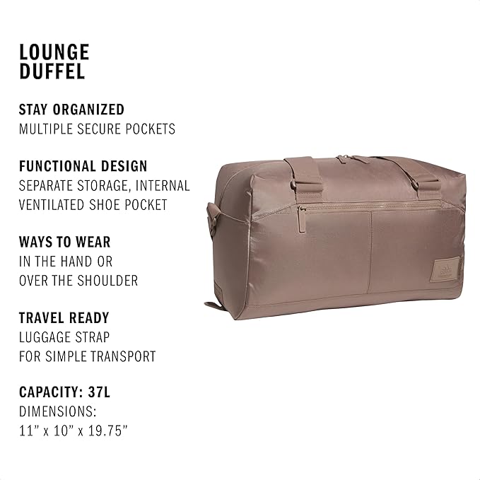 adidas Lounge Premium Sport Duffel Bag for Travel and Gym