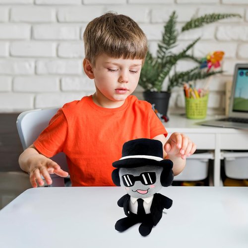 Forsaken Black Plush Toy - Soft Stuffed Animal Character | Cute Collectible Gift for Kids & Gamers