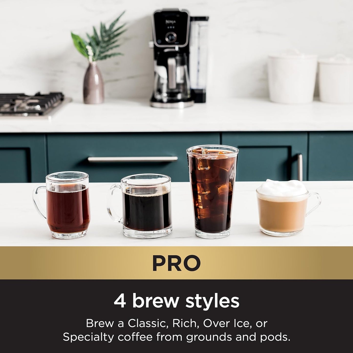 Ninja Drip Coffee Maker - DualBrew Pro Specialty System | 12-Cup & K-Cup Compatible, CFP301