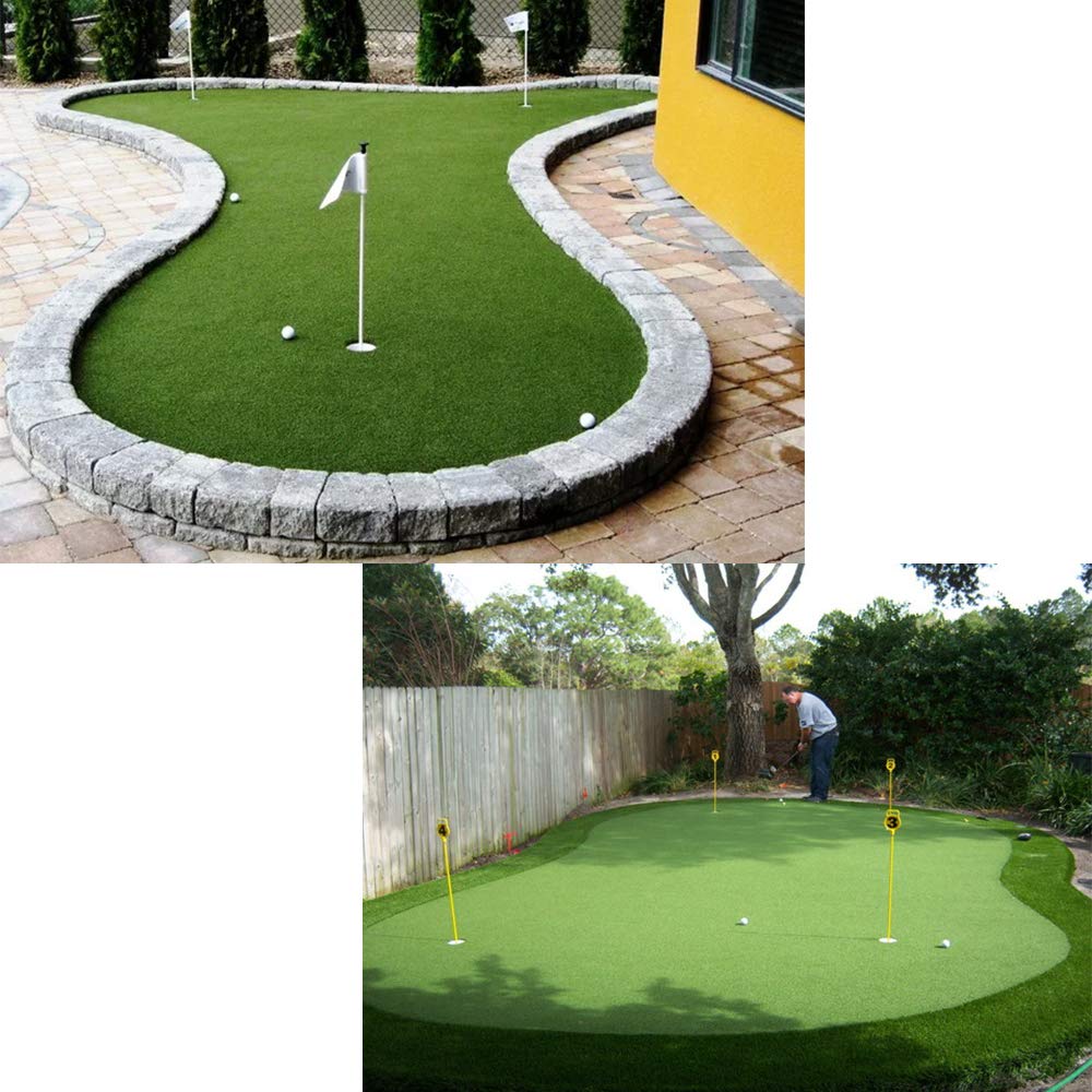 WarmShe Golf Putting Green - Artificial Grass Turf 5FT X 10FT, Indoor/Outdoor Training Mat, Synthetic Fake Grass for Baseball, Football, Gym Sports