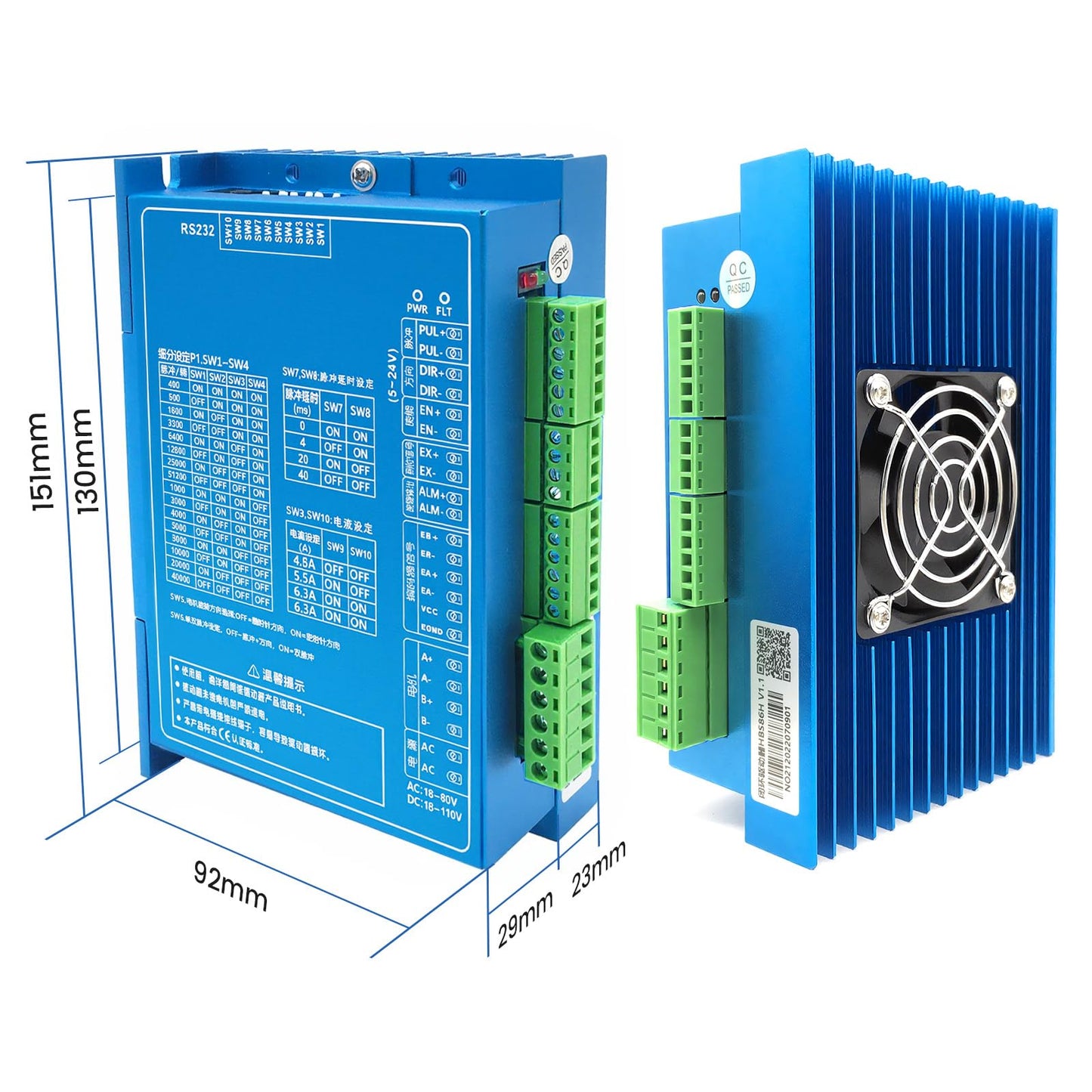 3 Axis Nema 34 86mm Closed Loop Stepper Motor Kit 12Nm / 1700oz.in 1000 Line Encoder Easy Servo Motor & 0-8.0A Motor Driver & 400W 60V Power Supply, CNC Kit for CNC Router 3D Printer