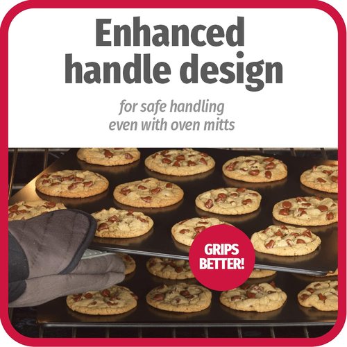 GoodCook AirPerfect Nonstick Cookie Sheets - Set of 2 Insulated Carbon Steel Pans, 16 x 14-Inch, Gray