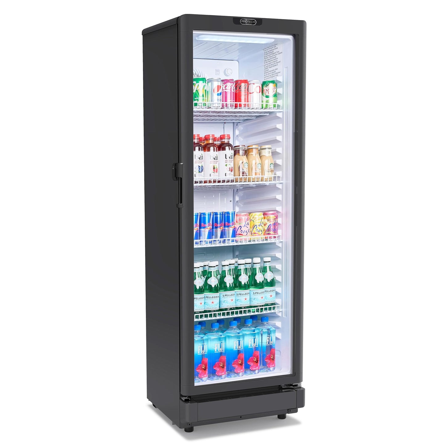 PROTECH CDM-600BW Commercial Merchandiser Refrigerator – 6.0 Cu Ft Beverage Display Cooler with ETL Sanitation Certification