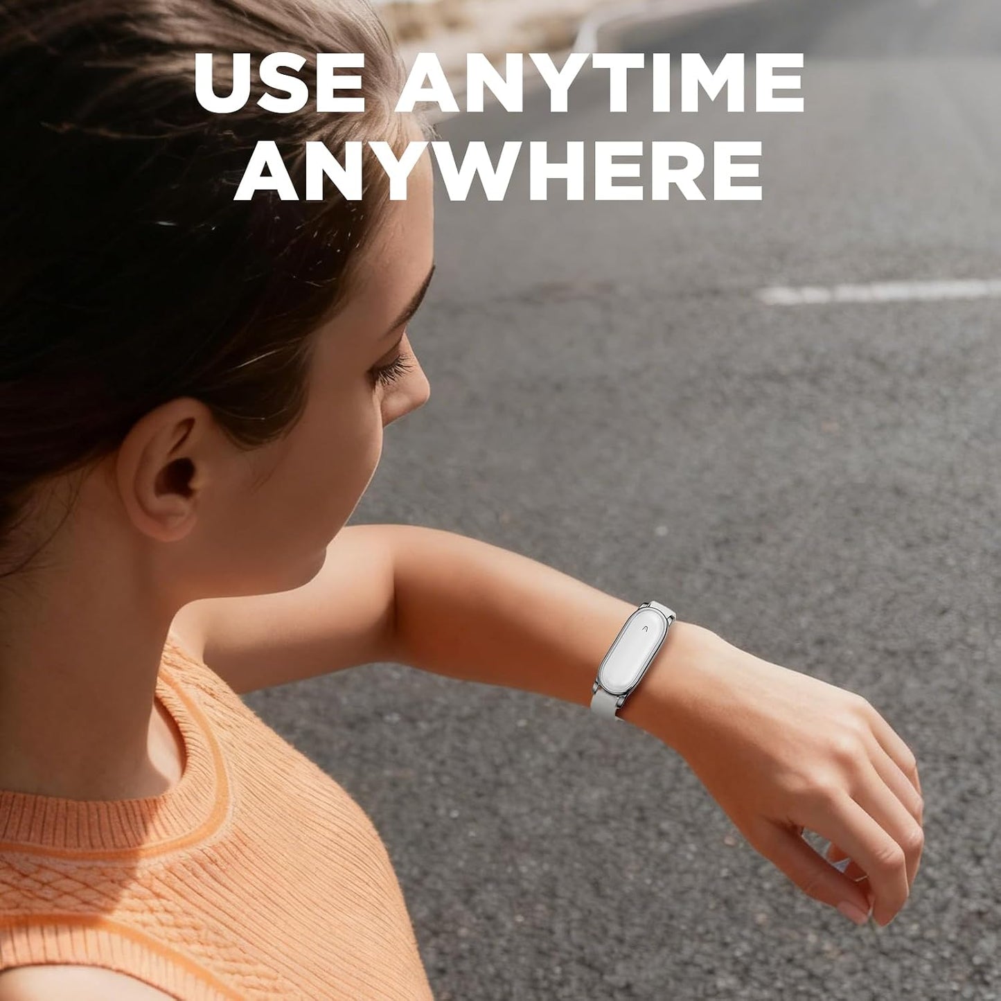 Wacanc (2025) Silicone Wristband Compatible with Plaud NotePin Voice Recorder,PC Case with Adjustable Wearable Strap