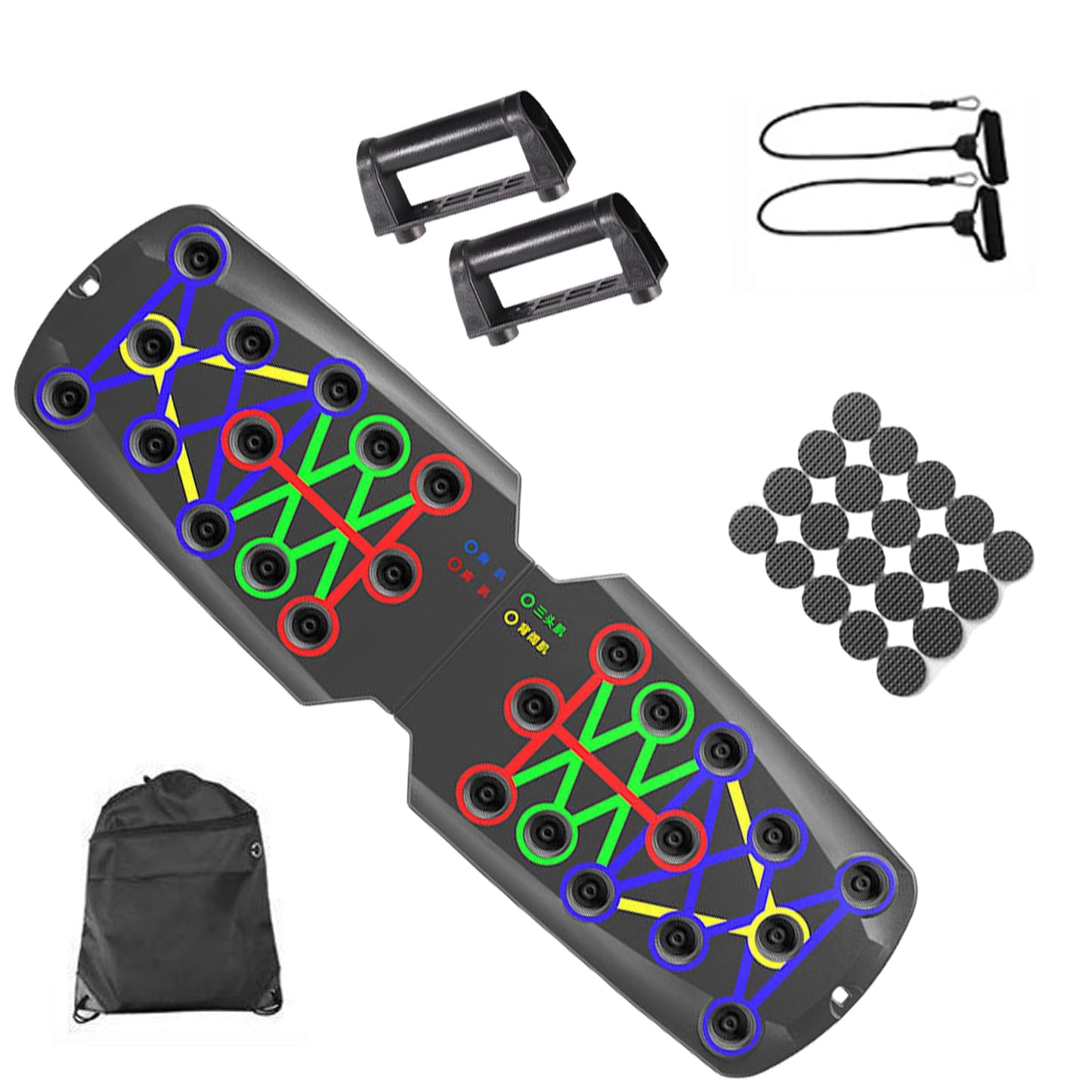 Pushup Stands Exercise Board Muscle Board For Home Push Up Boards Multifunctional Foldable Fitness Workout Tool Boards Exercise Tool