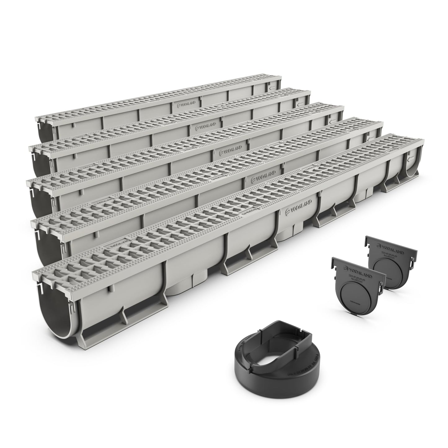 Vodaland - 3 Inch Trench Drain System - Ivory (5)