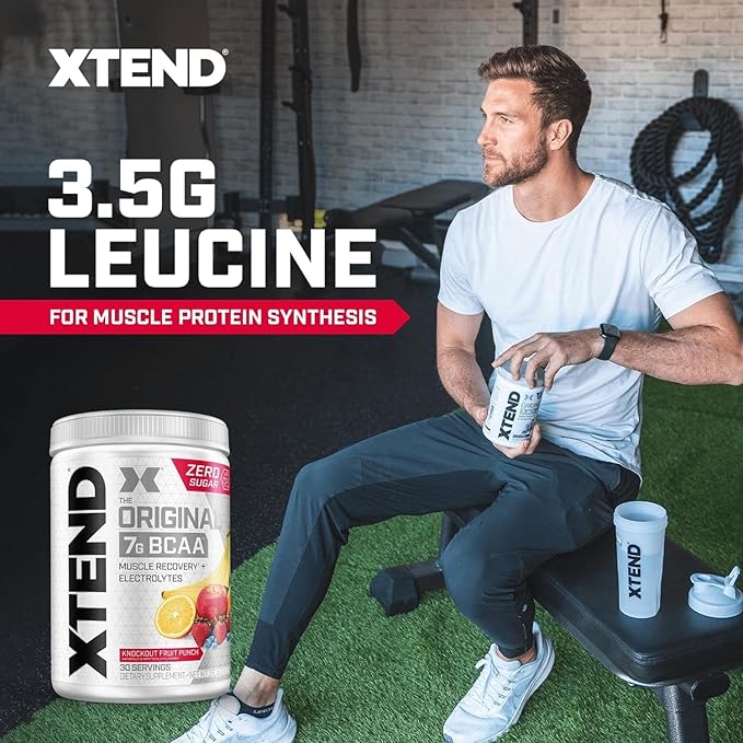 Original BCAA Powder 7g BCAA and 2.5g L-Glutamine, Sugar Free Post Workout Muscle Recovery Drink with Amino Acids for Men & Women, 30 Servings
