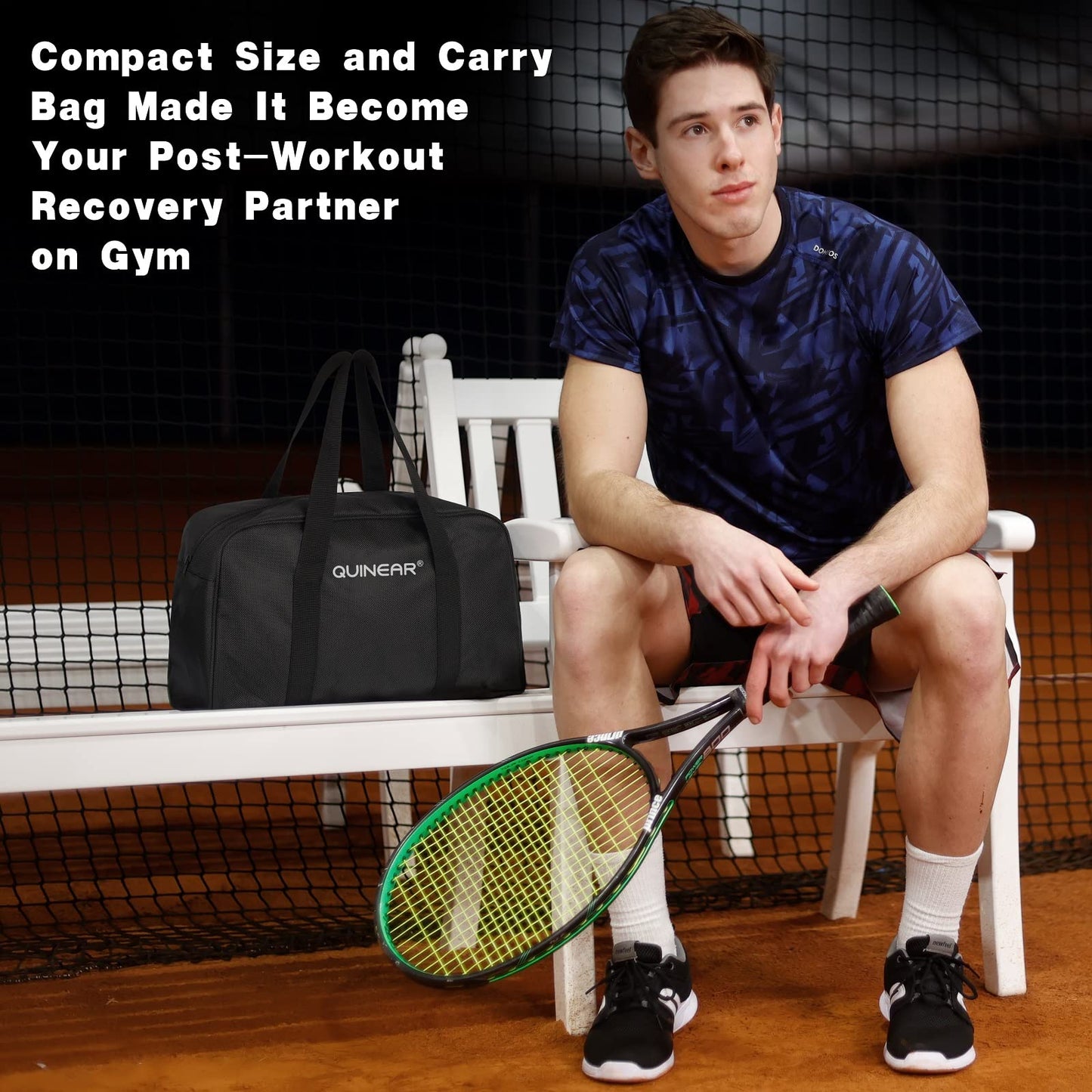QUINEAR Air Compression Recovery System, Professional Sequential Device for Massage Therapy, Foot and Leg Recovery Boots to Improve Circulation for Athletes, FSA-HSA Eligible (Small)