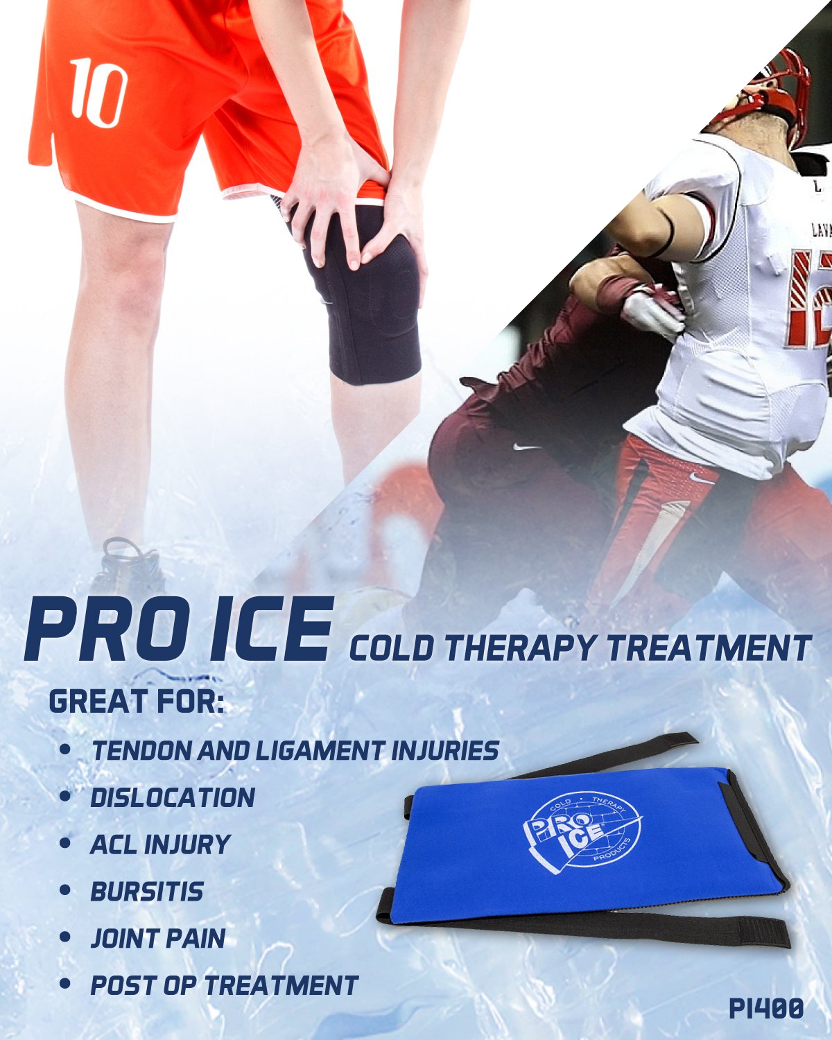 Pro Ice Knee/Multipurpose Cold Therapy Wrap