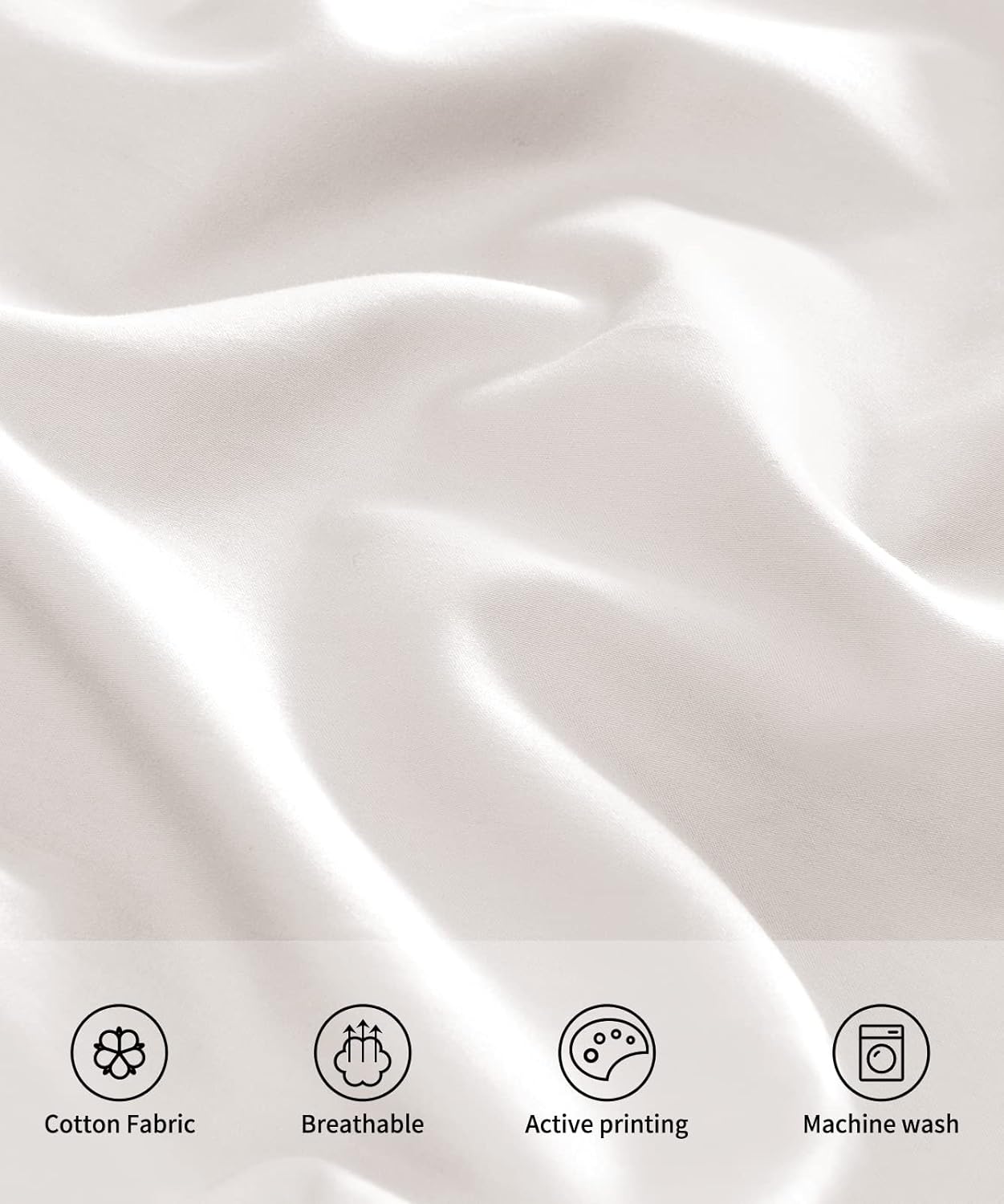 Warmstar King Size Cotton Pillow Cases - Set of 2, 600 Thread Count, Soft & Breathable, White 20x36 Inches