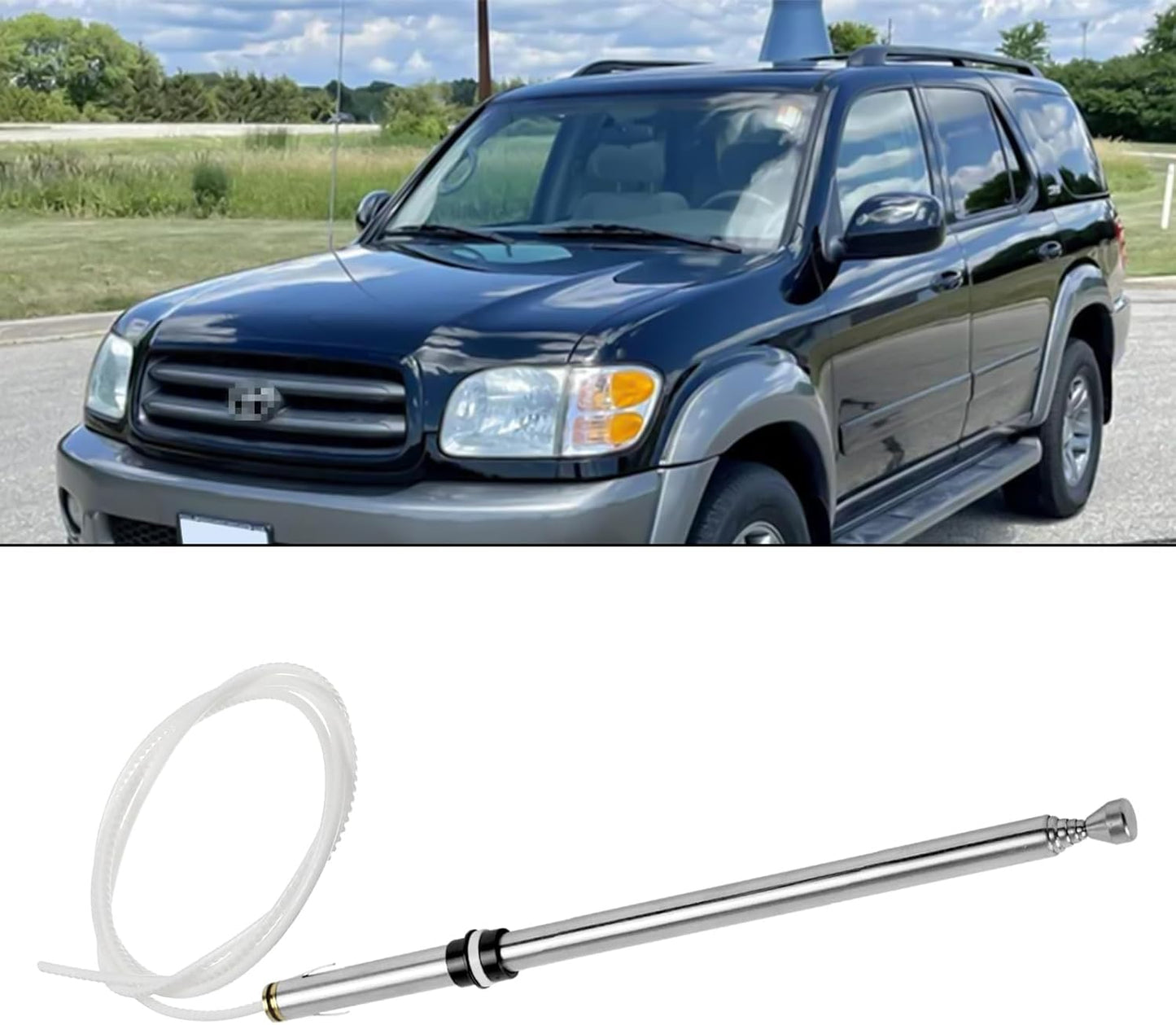MODIGT 2001-2007 SR5 #86337af011 Power Antenna Mast Compatible with Toyota Sequoia / Limited,Replace Part Number