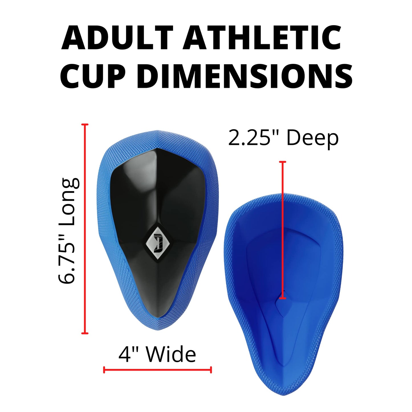 Diamond MMA Adult Athletic Cup Groin Protector w/Soft Rim | Adult Groin Guard for High Impact Sports, Combat Sports Like MMA, BJJ, Boxing, Muay Thai | Shock Absorbent, No-Shift Sports Cups for Men