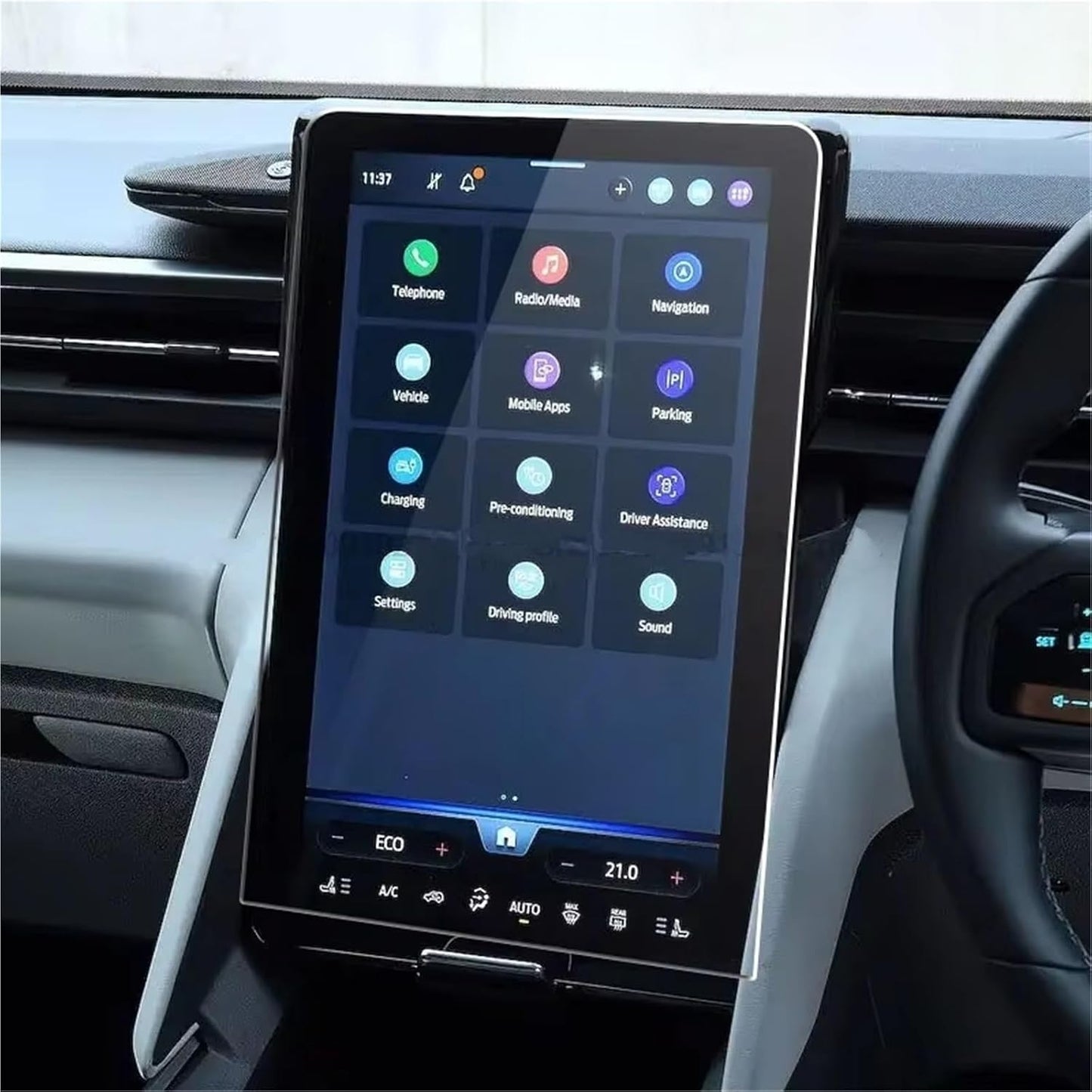 WIJMCTHC 2024 14.6 Inch Car modification Compatible With Capri TPU Screen Protector Infotainment LCD Car Radio Gps