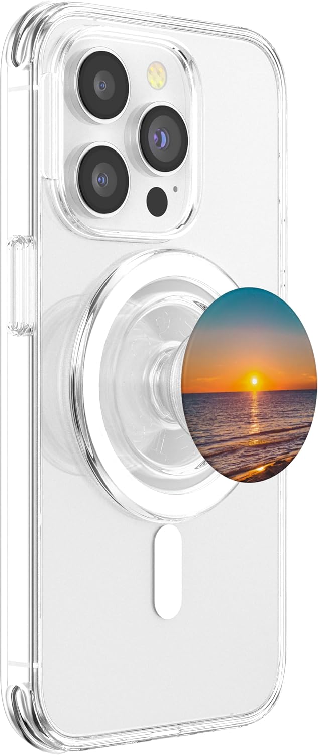 CJ Grips Sunset Beach Ocean PopSockets PopGrip for MagSafe