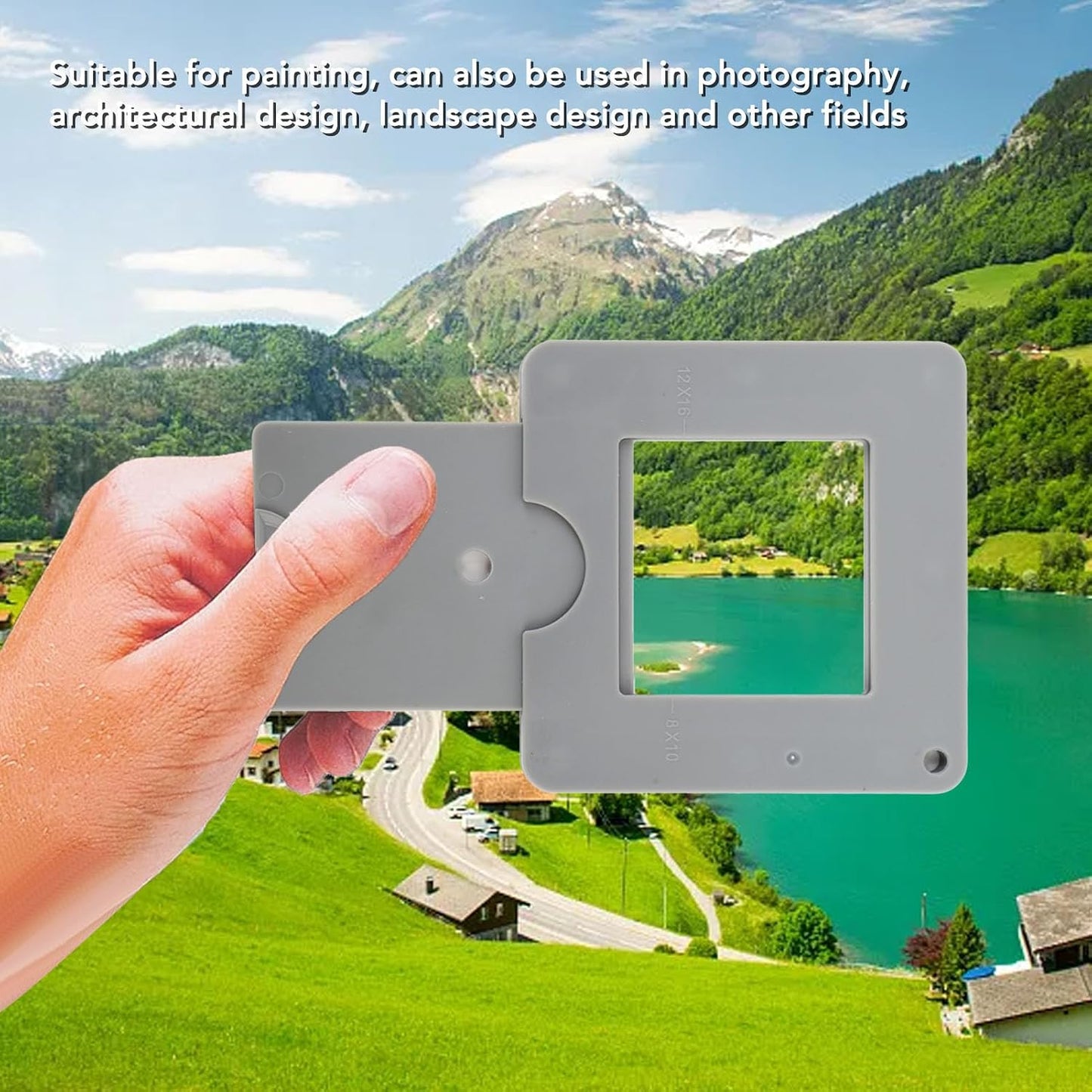 Yosoo Photography Viewfinder, Adjustable View Catcher for Photography Painting with Sliding Mechanism for Architecture