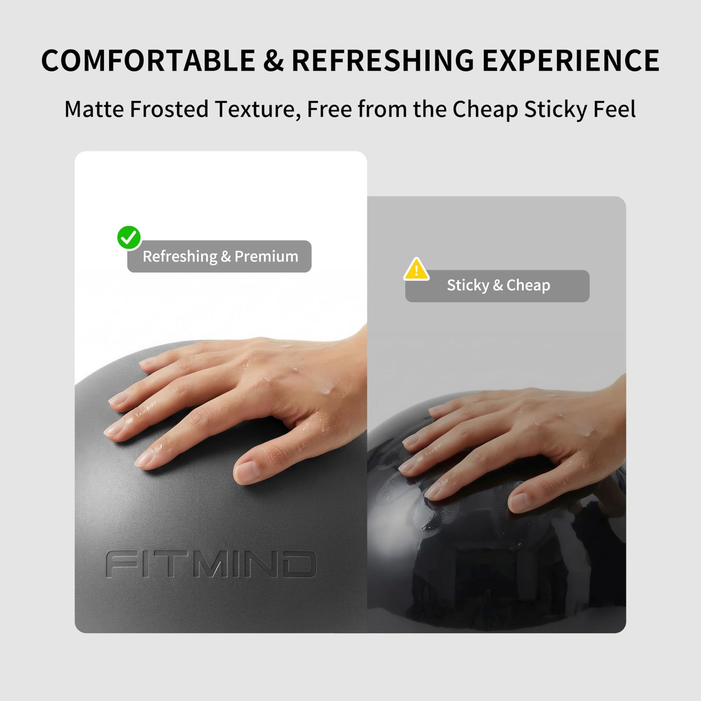 FITMIND Pilates Ball 8 inch, Small Yoga Ball Extra Thick, Mini Pilates Ball with Pump, Non-Slip Surface Small Exercise Ball for Physical Therapy, Stretching, Strength & Core Training