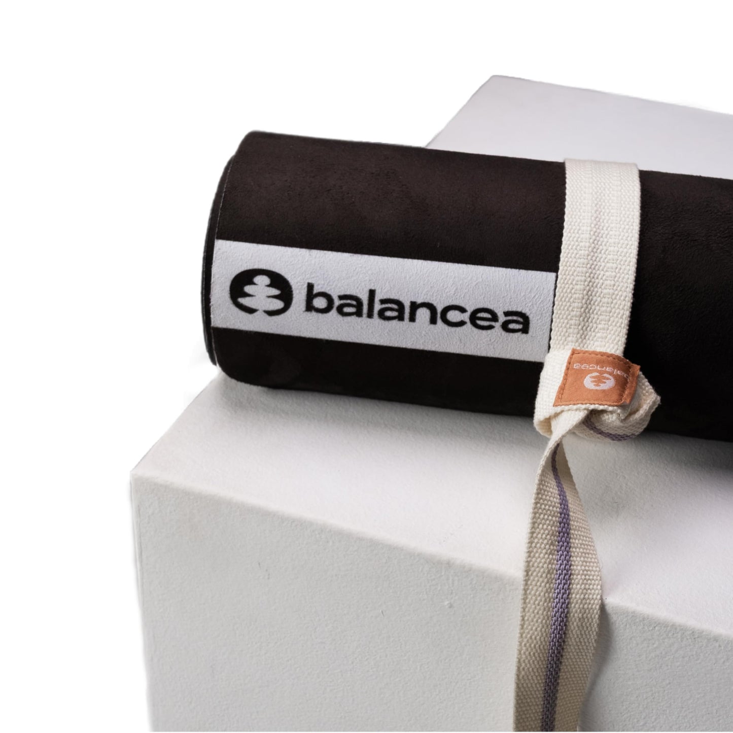 Yoga Mat With Strap 5mm Non Slip Suede & TPE - Moon Black Eco-Friendly Fitness & Exercise Mat for Home Gym, Pilates, Hot Yoga, and Meditation - Lightweight Durable 72 x 24 inch Workout Mat for Women, Men
