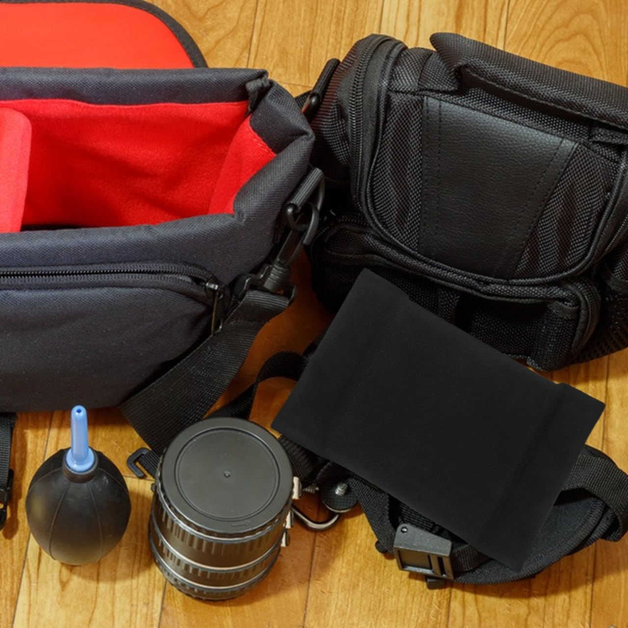 5.51X3.77X0.55In KICHOUSE Camera Bag Divider Insert Padded Organizer for Dslr Mirrorless Cameras Lens Compartments