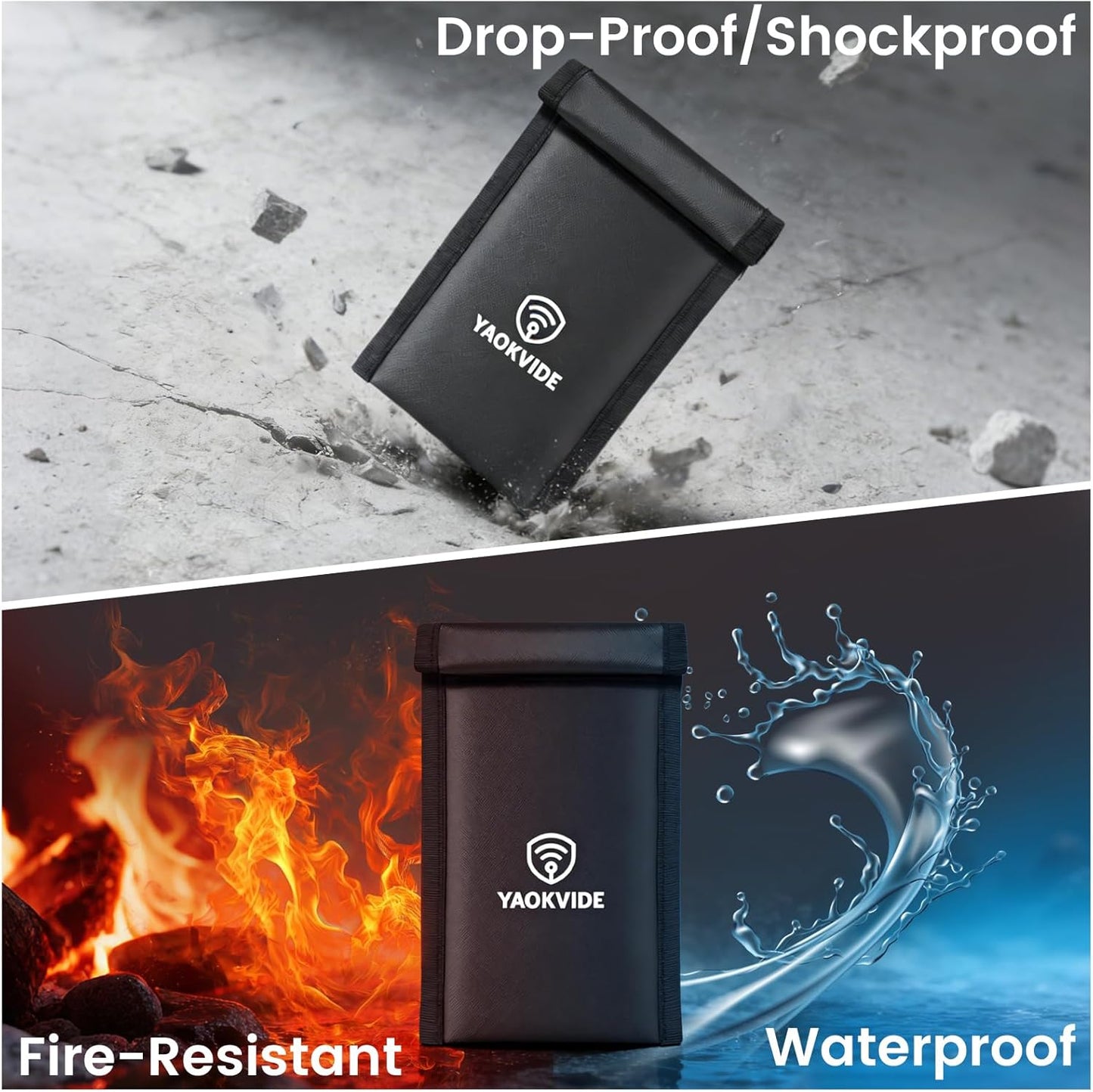 [5G/WiFi/Bluetooth/GPS], Faraday Bags for Phones & Car Keys Anti Theft Signal Blocker Prevents Keyless Entry Hacking